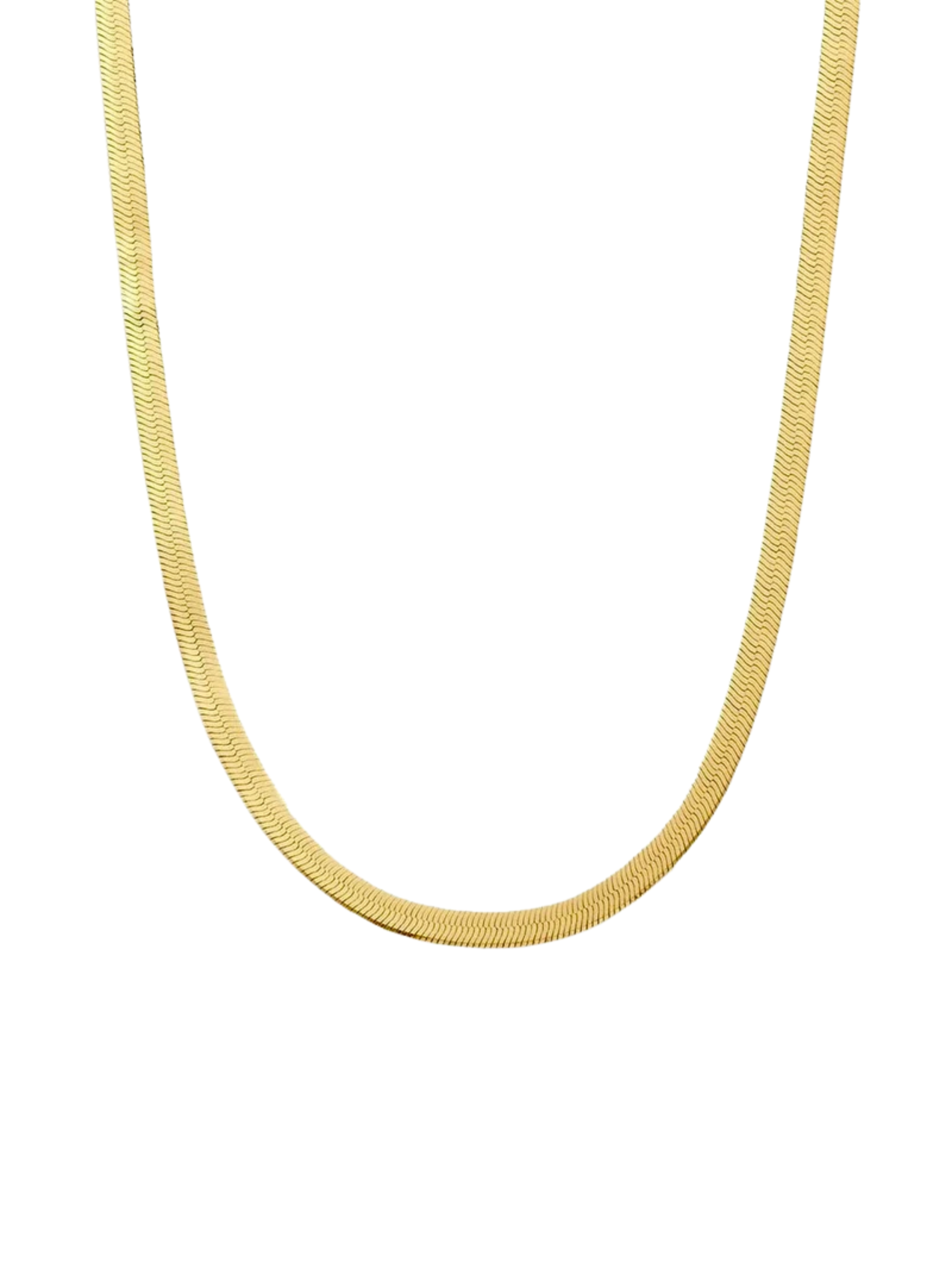bezel gold - necklace