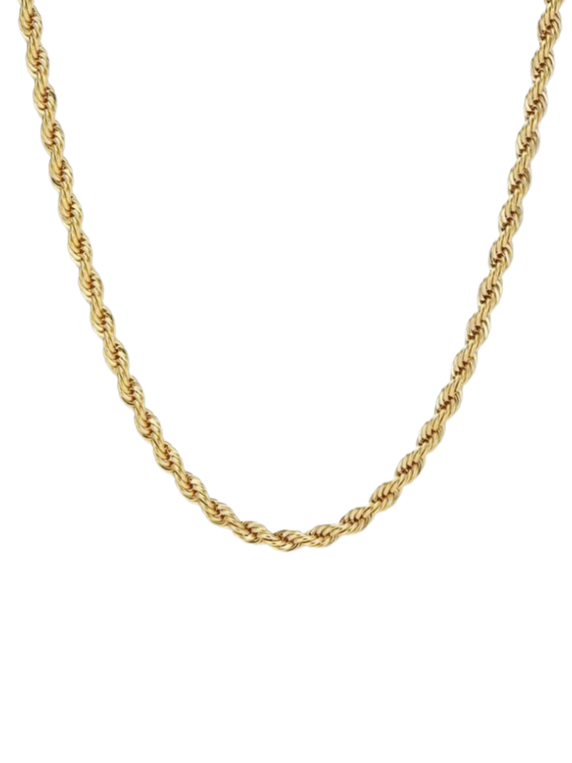 Twisted m necklace - gold