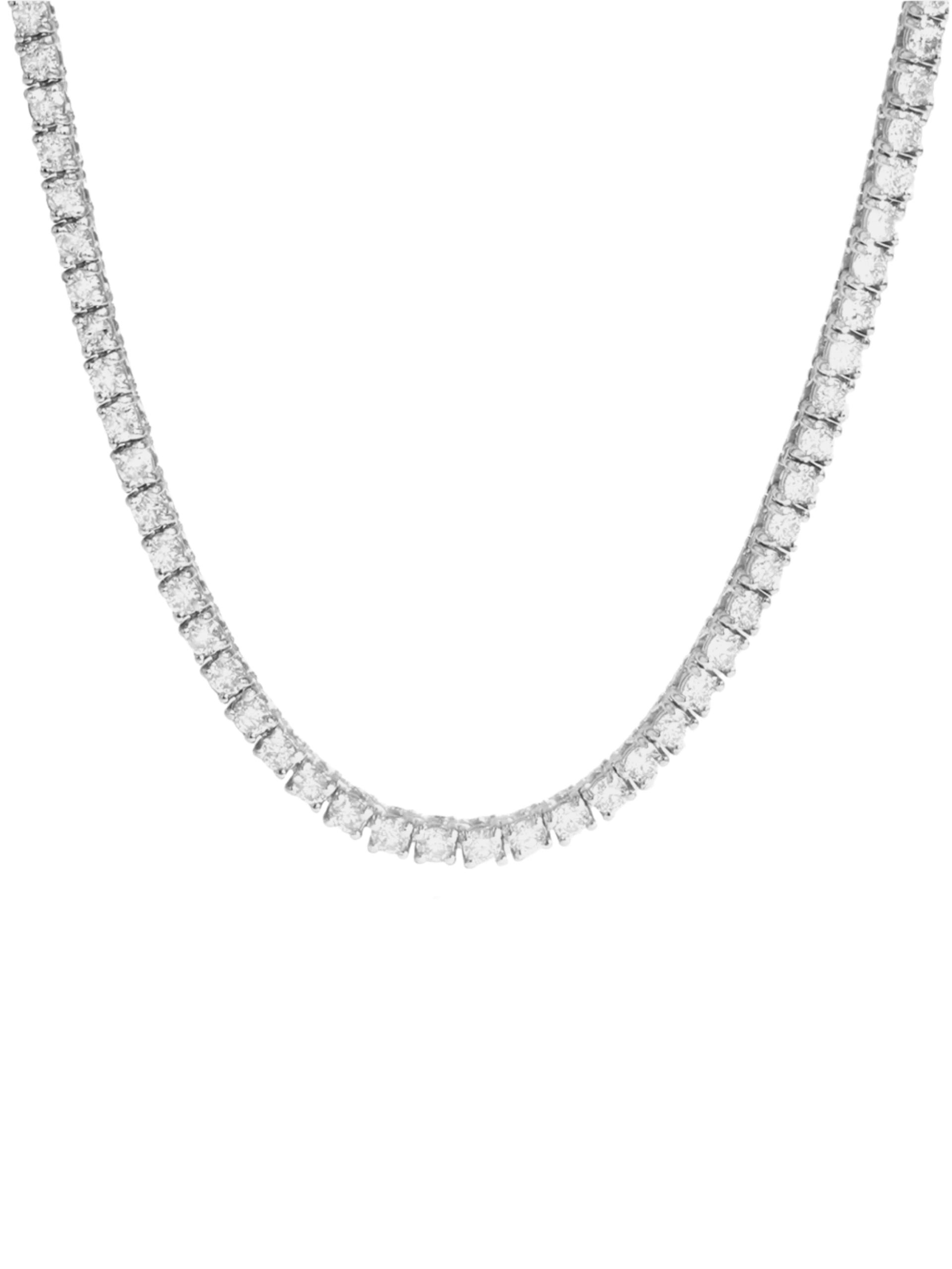 Tennis necklace - silver