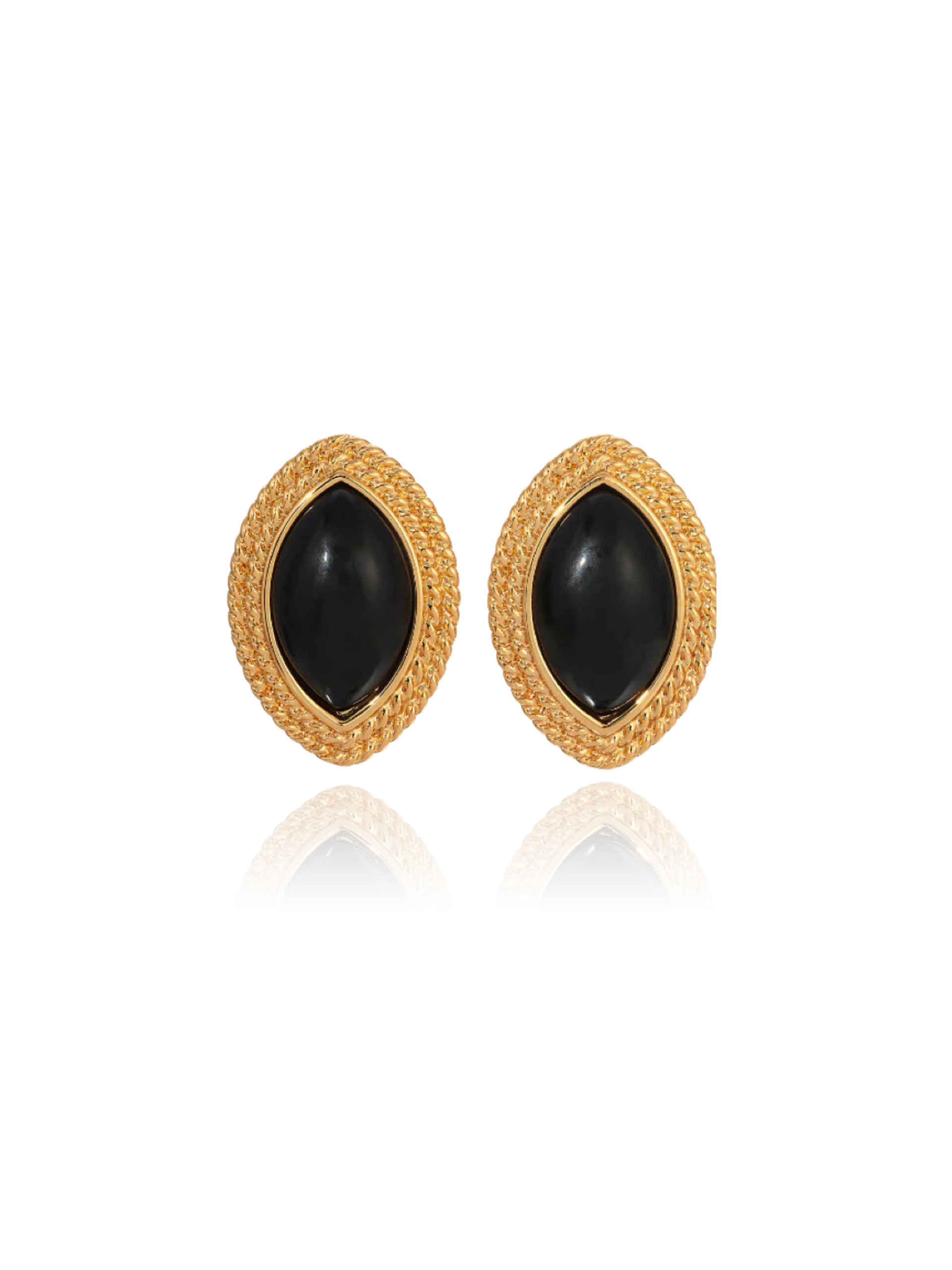 noir earrings - gold
